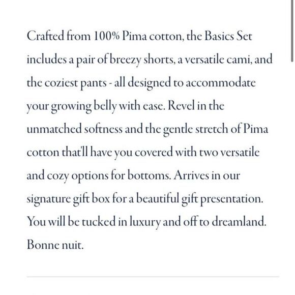 Petite Plume The Basics Maternity Set in Periwinkle XS - Picture 3 of 9